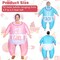 2 Pcs Inflatable Baby Costume for Adults Blow up Gender Reveal Baby Costume Suit for shower party